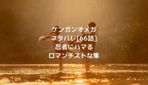 ケンガンオメガネタバレ[66話]忍者にハマるロマンチストな隼
